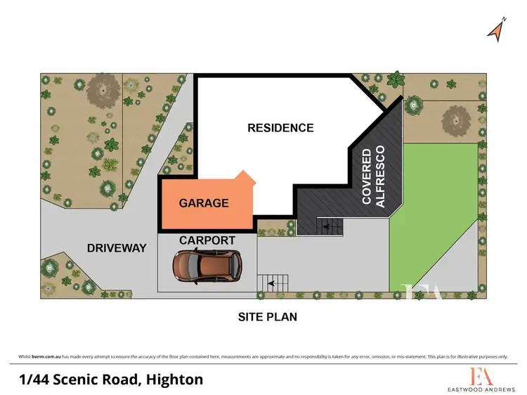 Floorplan of Homely townhouse listing, 1/44 Scenic Road, Highton VIC 3216