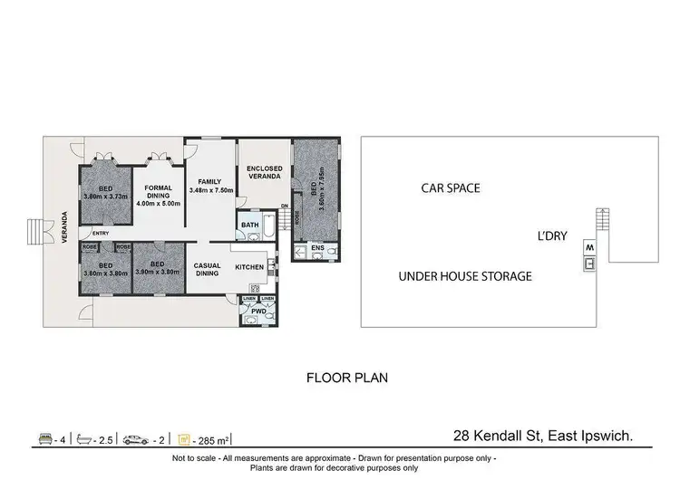 Floorplan of Homely house listing, 28 Kendall Street, East Ipswich QLD 4305