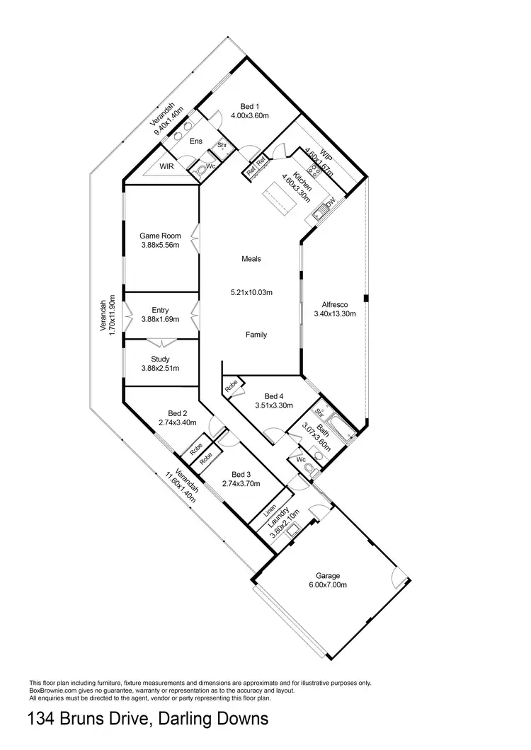 Floorplan of Homely house listing, 134 Bruns Drive, Darling Downs WA 6122
