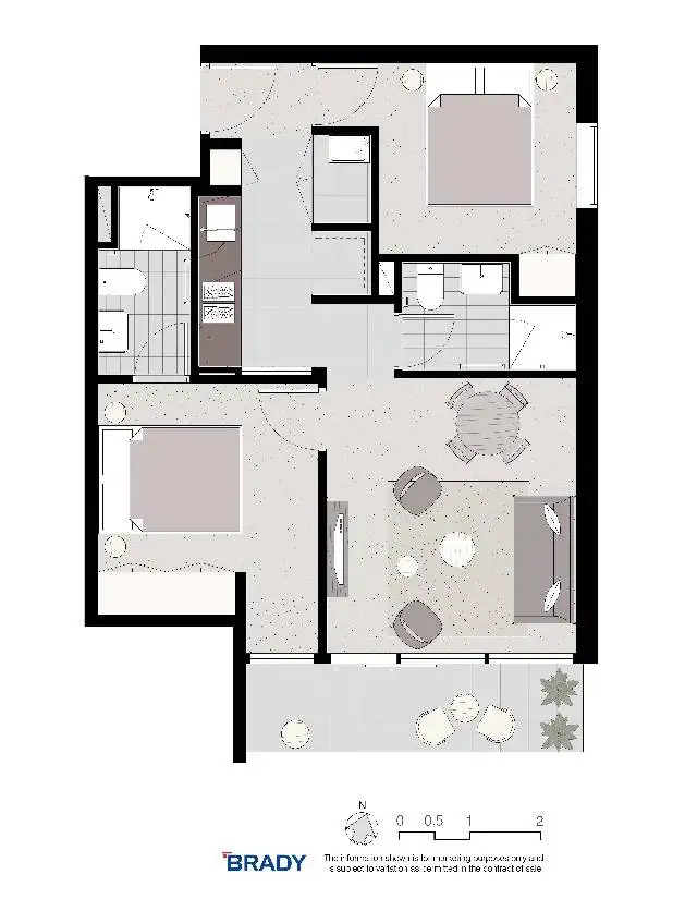 Floorplan of Homely apartment listing, 3010/500 Elizabeth Street, Melbourne VIC 3000