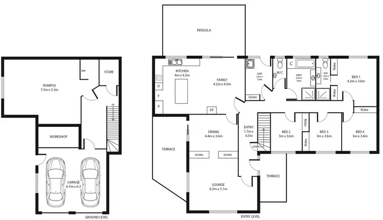 Floorplan of Homely house listing, 6 Harker Place, Wanniassa ACT 2903