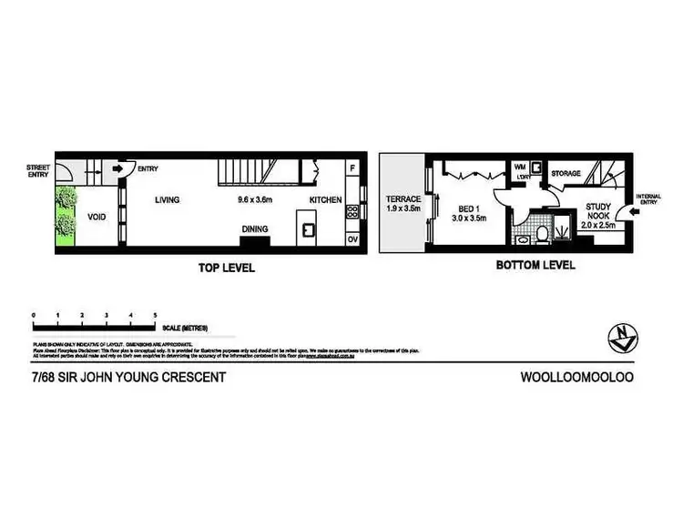 Floorplan of Homely apartment listing, 7/68 Sir John Young Crescent, Woolloomooloo NSW 2011