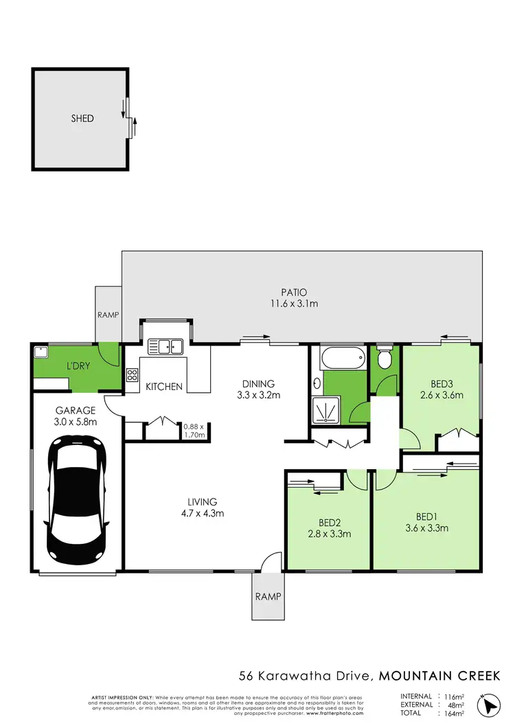 Floorplan of Homely house listing, 56 Karawatha Drive, Mountain Creek QLD 4557