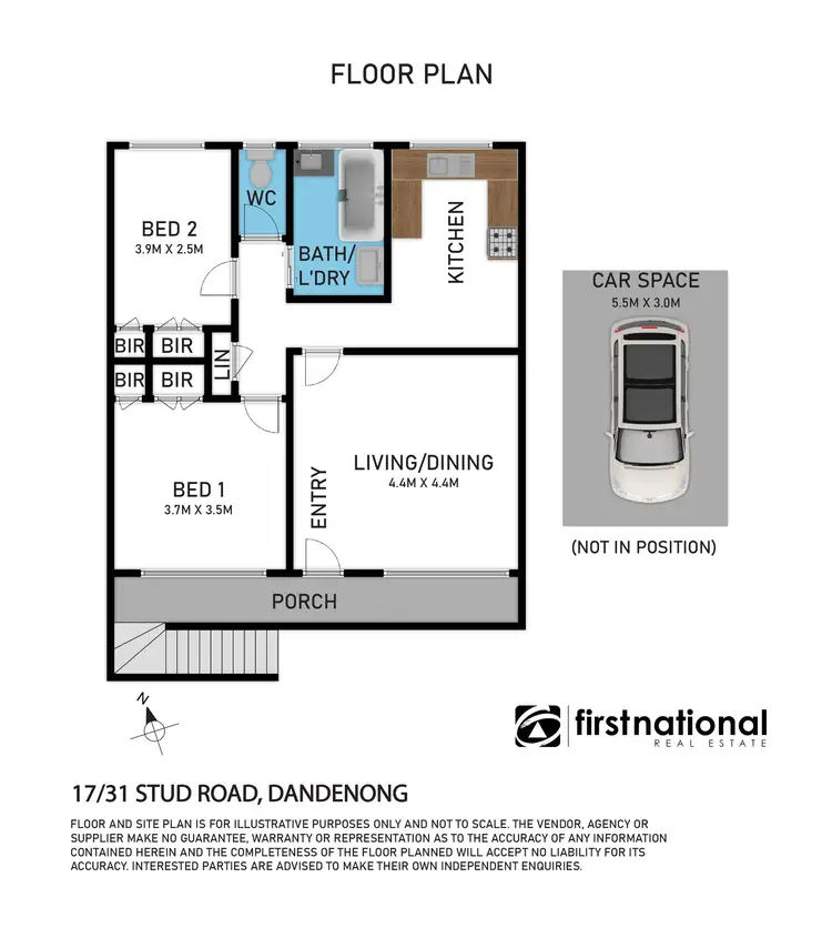 Floorplan of Homely apartment listing, 17/31 Stud Road, Dandenong VIC 3175