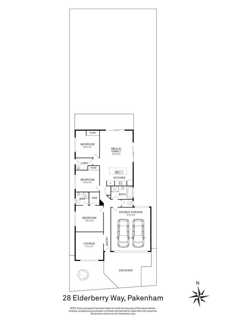 Floorplan of Homely house listing, 28 Elderberry Way, Pakenham VIC 3810