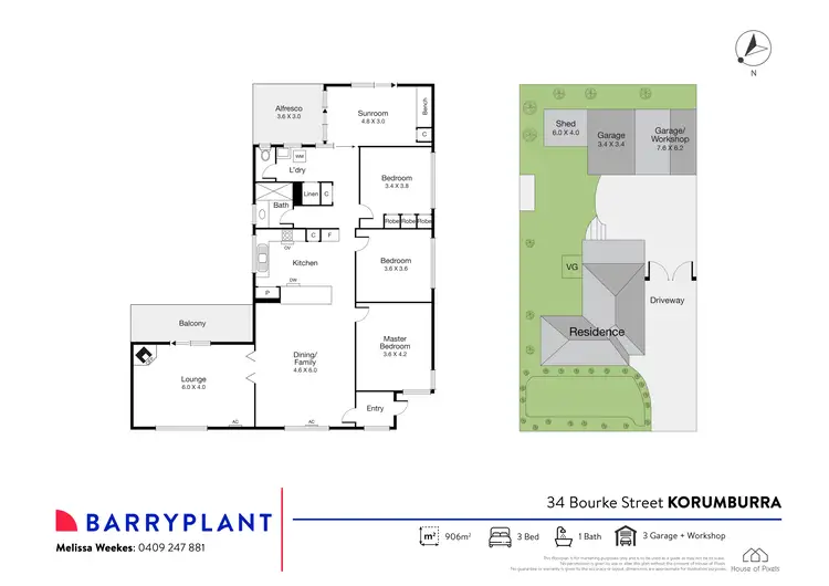 Floorplan of Homely house listing, 34 Bourke Street, Korumburra VIC 3950