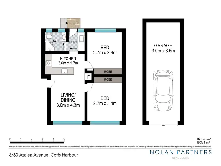 Floorplan of Homely unit listing, 8/63 Azalea Avenue, Coffs Harbour NSW 2450