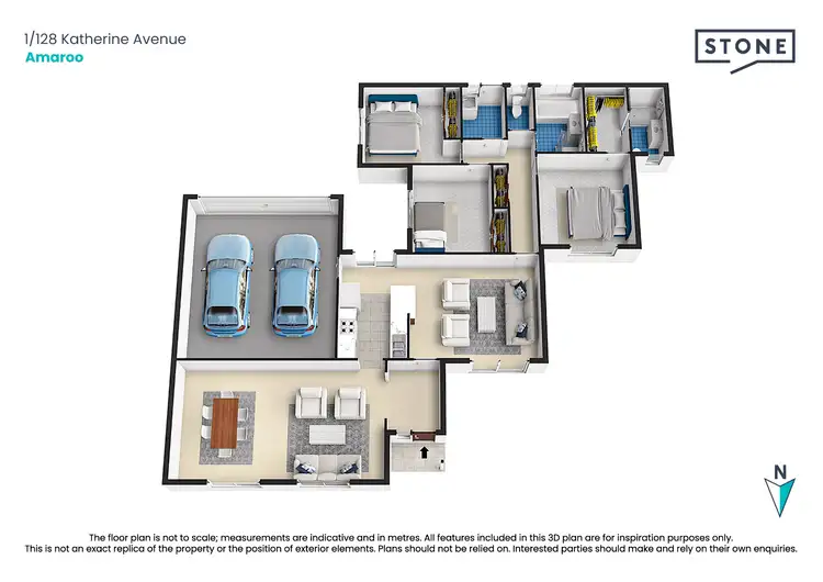 Floorplan of Homely townhouse listing, 1/128 Katherine Avenue, Amaroo ACT 2914