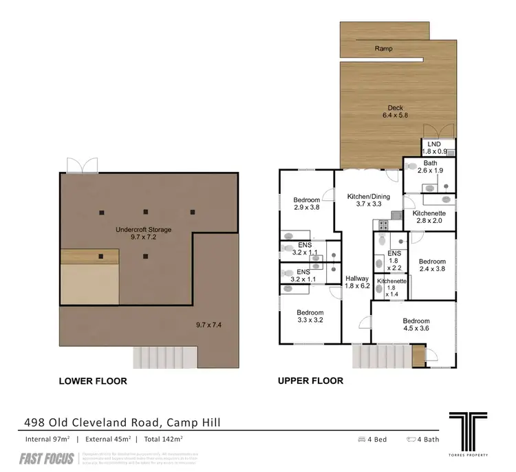 Floorplan of Homely house listing, 498 Old Cleveland Road, Camp Hill QLD 4152