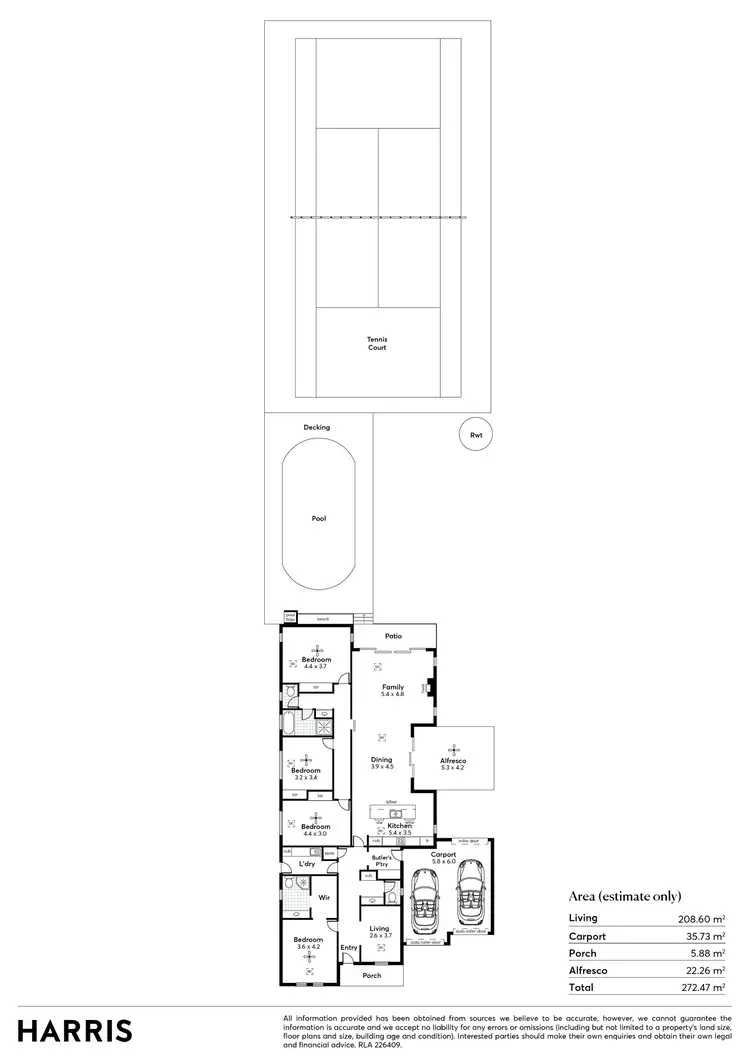 Floorplan of Homely house listing, 20 Emily Avenue, Clapham SA 5062