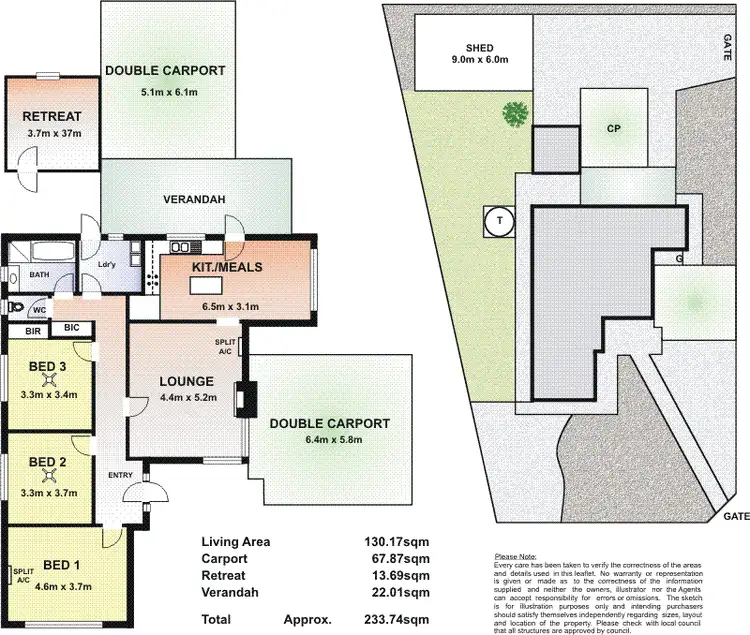 Floorplan of Homely house listing, 69 Hincks Avenue, Whyalla Norrie SA 5608