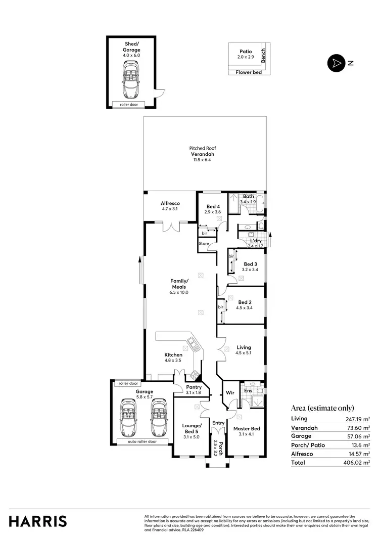 Floorplan of Homely house listing, 22 Grantley Avenue, Rostrevor SA 5073