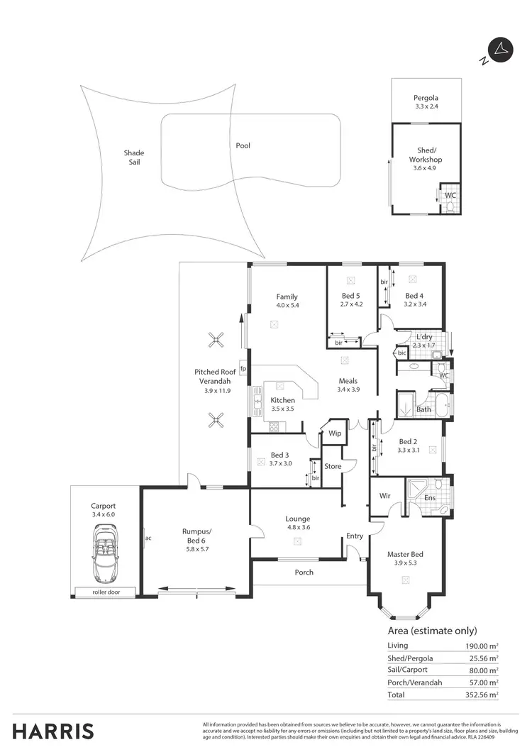 Floorplan of Homely house listing, 62 Bonython Avenue, Novar Gardens SA 5040