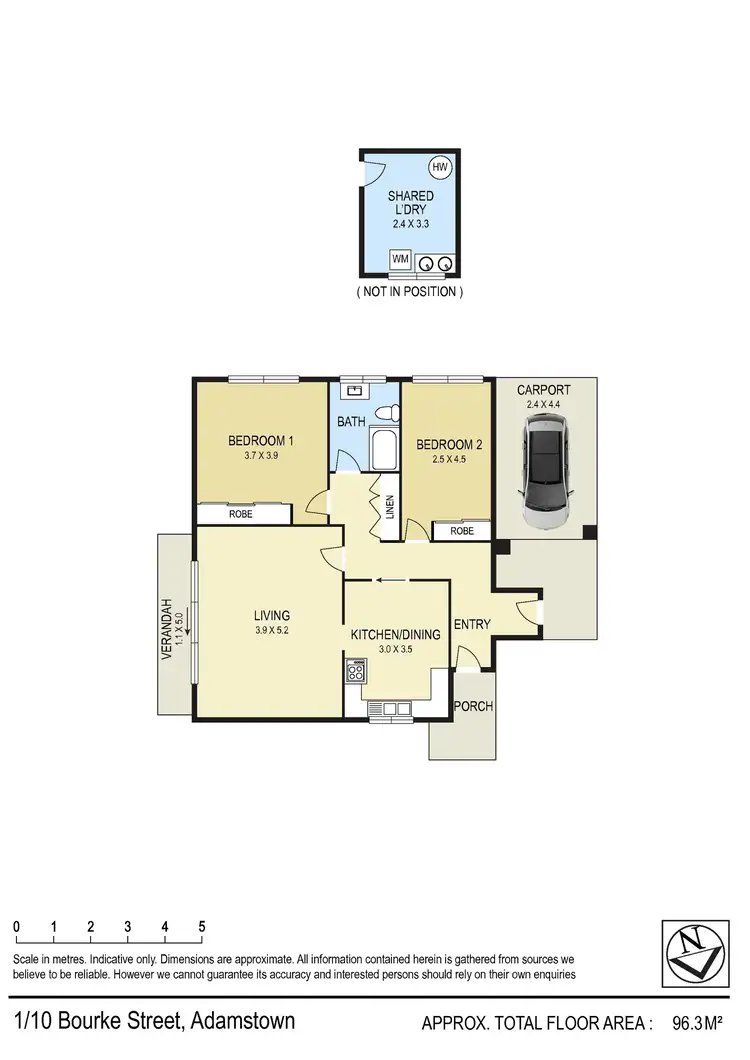 Floorplan of Homely unit listing, 1/10 Bourke Street, Adamstown NSW 2289