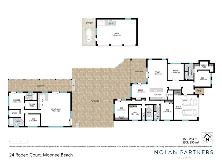 Floorplan of Homely house listing, 24 Rodeo Court, Moonee Beach NSW 2450