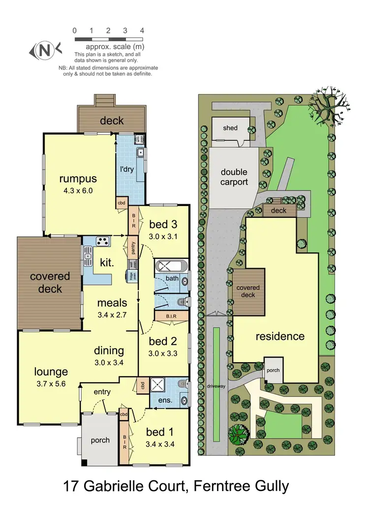 Floorplan of Homely house listing, 17 Gabrielle Court, Ferntree Gully VIC 3156
