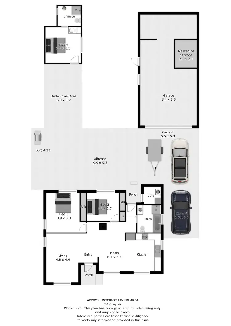 Floorplan of Homely house listing, 6 Schlink Street, Wodonga VIC 3690