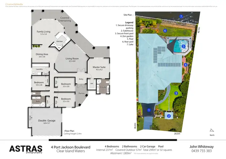 Floorplan of Homely house listing, 4 Port Jackson Boulevard, Clear Island Waters QLD 4226