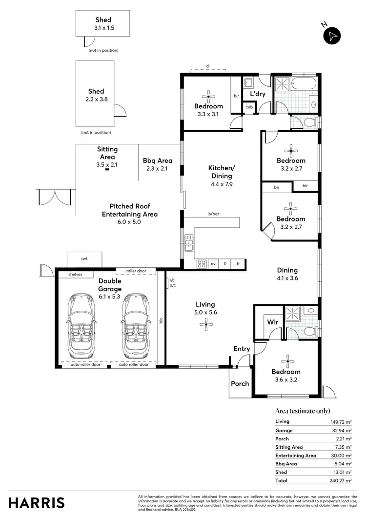 Floorplan of Homely house listing, 3 Hooghly Court, Mccracken SA 5211