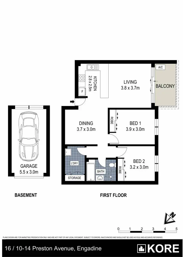 Floorplan of Homely unit listing, 16/10-14 Preston Avenue, Engadine NSW 2233