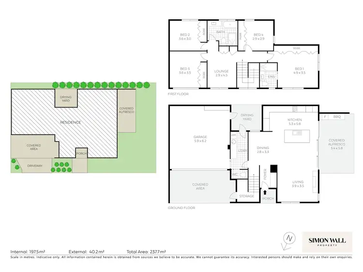 Floorplan of Homely semi-detached listing, 2 Selwyn Street, Merewether NSW 2291