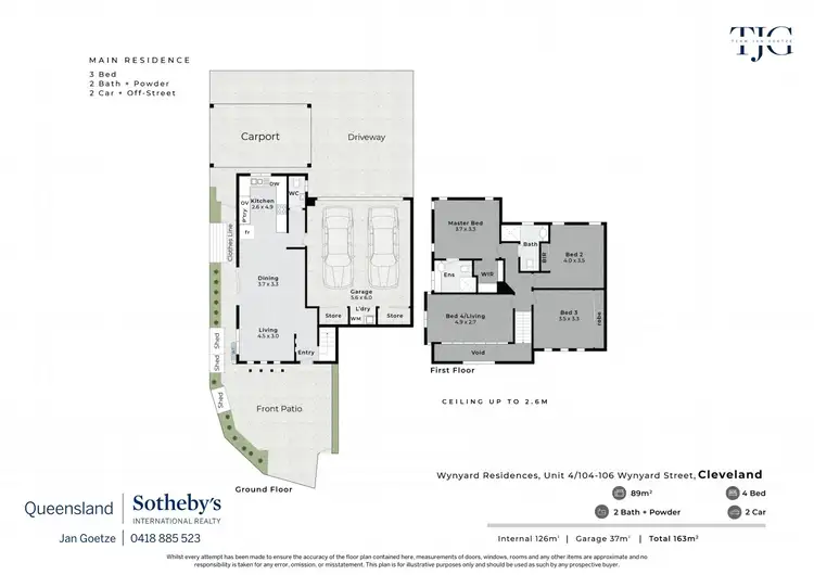 Floorplan of Homely townhouse listing, 4/104-106 Wynyard Street, Cleveland QLD 4163