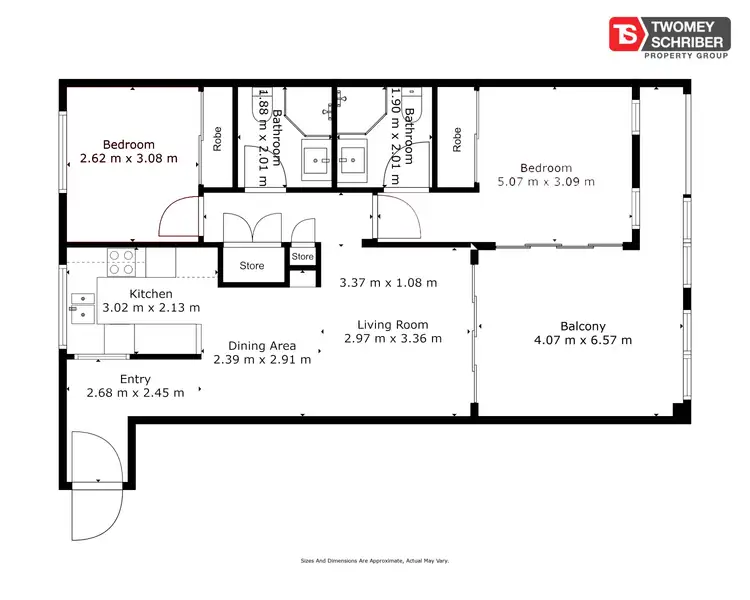 Floorplan of Homely apartment listing, 314/2-8 Centenary Close, Manoora QLD 4870