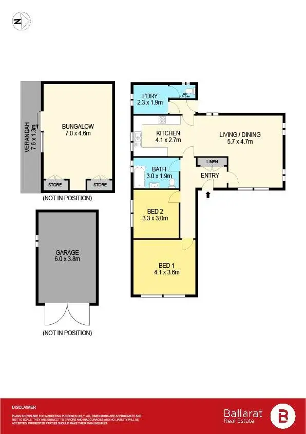 Floorplan of Homely house listing, 24 Eyre Street, Beaufort VIC 3373