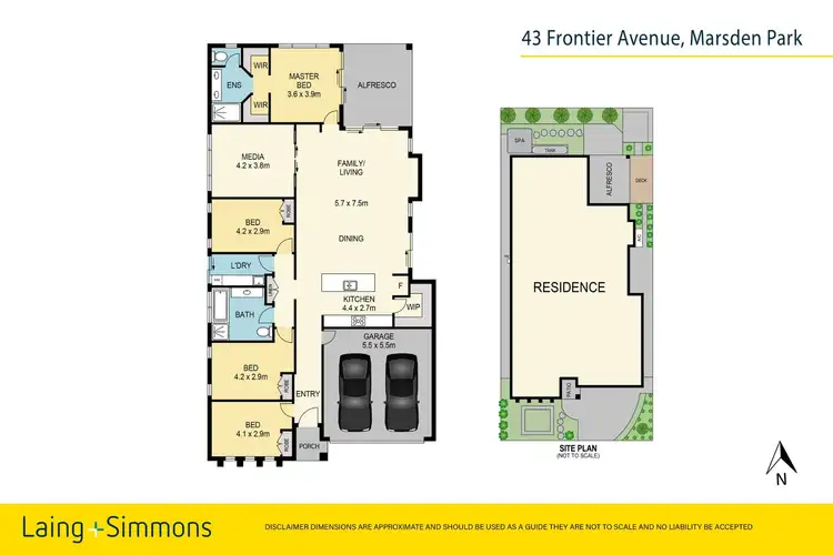 Floorplan of Homely house listing, 43 Frontier Avenue, Marsden Park NSW 2765
