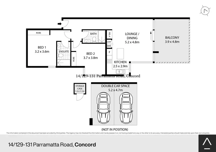Floorplan of Homely apartment listing, 14/129 Parramatta Road, Concord NSW 2137