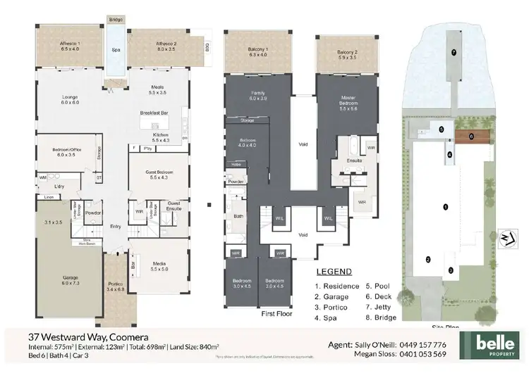 Floorplan of Homely house listing, 37 Westward Way, Coomera Waters QLD 4209