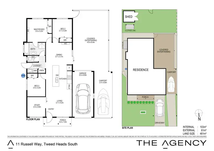 Floorplan of Homely house listing, 11 Russell Way, Tweed Heads South NSW 2486