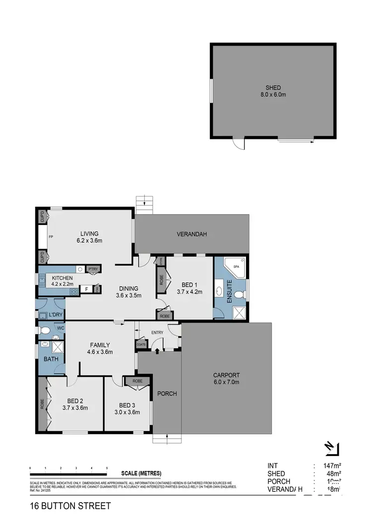 Floorplan of Homely house listing, 16 Button Street, Strathdale VIC 3550