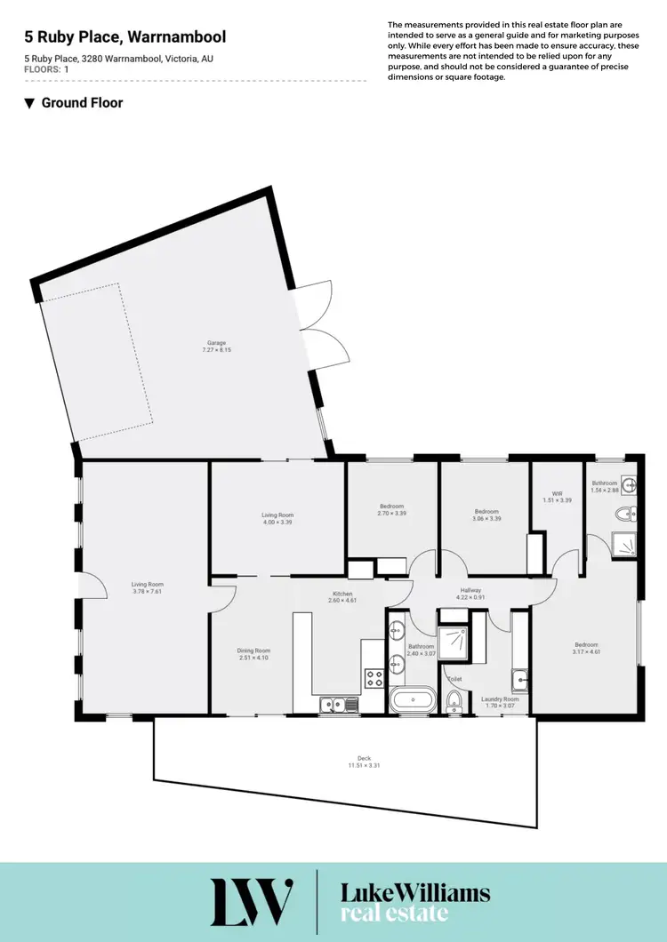 Floorplan of Homely house listing, 5 Ruby Place, Warrnambool VIC 3280