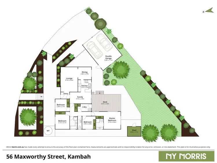 Floorplan of Homely house listing, 56 Maxworthy Street, Kambah ACT 2902