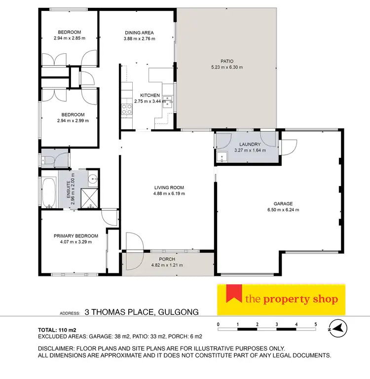 Floorplan of Homely house listing, 3 Thomas Place, Gulgong NSW 2852