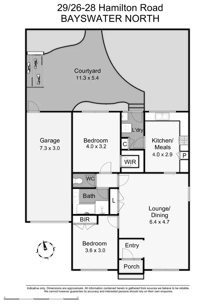 Floorplan of Homely unit listing, 29/26-28 Hamilton Road, Bayswater North VIC 3153