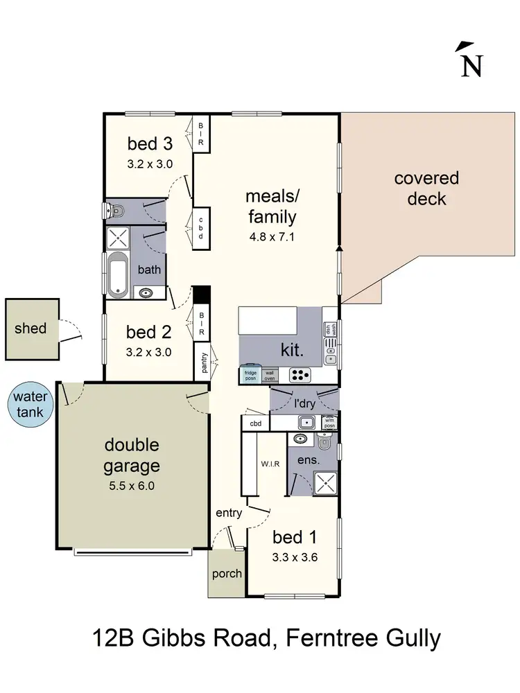 Floorplan of Homely house listing, 12B Gibbs Road, Ferntree Gully VIC 3156