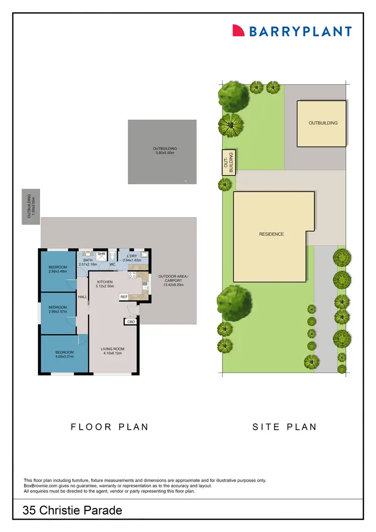 Floorplan of Homely house listing, 35 Christie Parade, Mildura VIC 3500