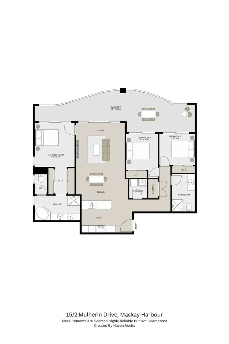 Floorplan of Homely unit listing, 15/2 Mulherin Drive, Mackay Harbour QLD 4740