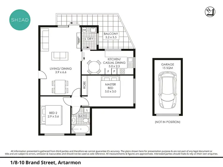 Floorplan of Homely apartment listing, 1/8-10 Brand Street, Artarmon NSW 2064