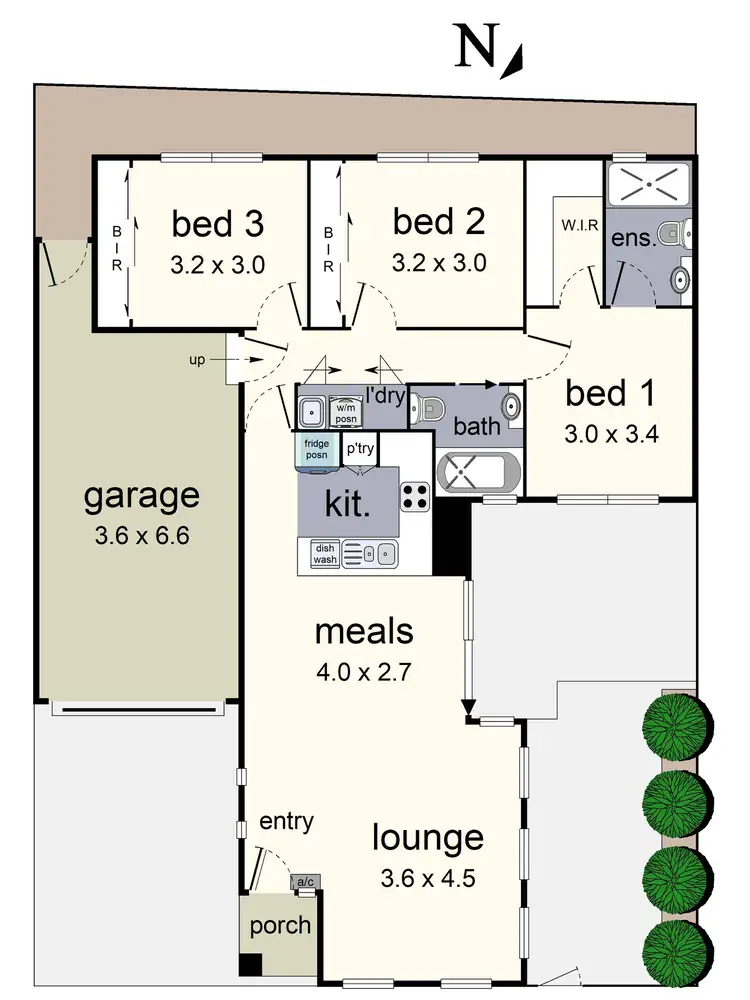 Floorplan of Homely unit listing, 9/83-87 Maroondah Highway, Healesville VIC 3777