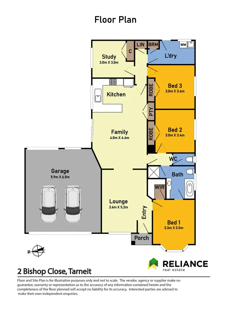 Floorplan of Homely house listing, 2 Bishop Close, Tarneit VIC 3029