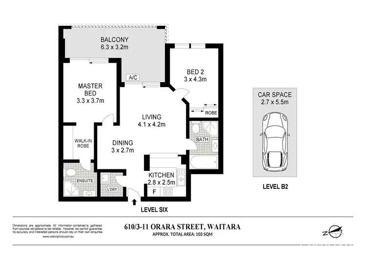 Floorplan of Homely apartment listing, 610/3-11 Orara Street, Waitara NSW 2077