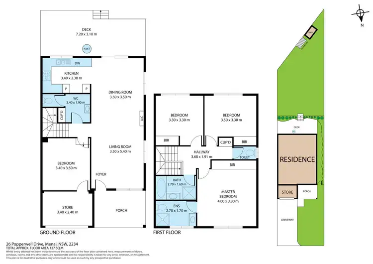 Floorplan of Homely townhouse listing, 26 Popperwell Drive, Menai NSW 2234