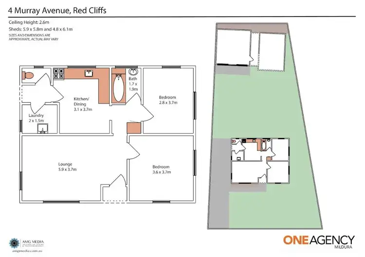 Floorplan of Homely house listing, 4 Murray Avenue, Red Cliffs VIC 3496