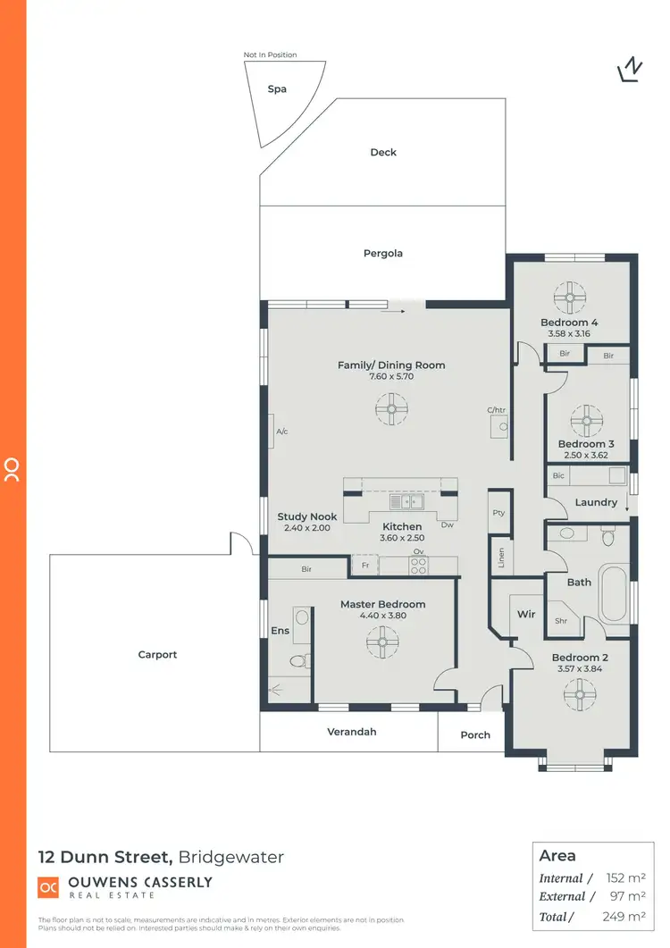 Floorplan of Homely house listing, 12 Dunn Street, Bridgewater SA 5155