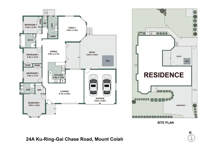 Floorplan of Homely house listing, 24A Kuring-Gai Chase Road, Mount Colah NSW 2079