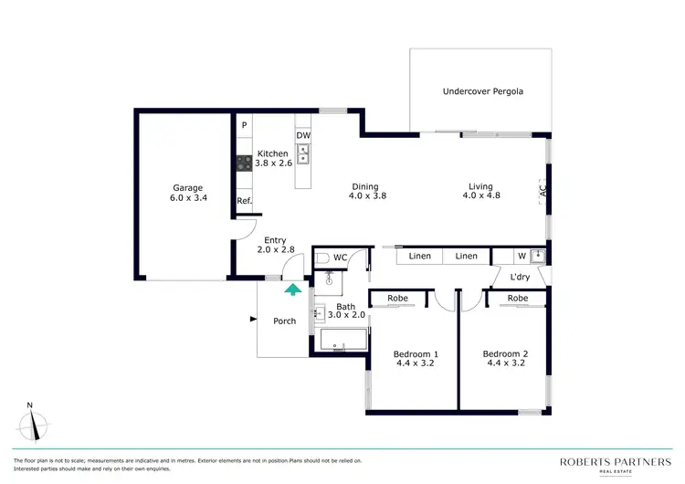 Floorplan of Homely unit listing, 2/12 Thomas Street, Baxter VIC 3911