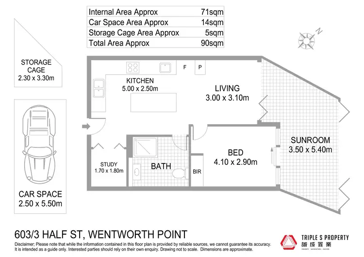 Floorplan of Homely apartment listing, 603/3 Half Street, Wentworth Point NSW 2127